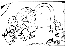 Ia bangkit secara fisik bukan hanya rohani. Mewarnai Gambar Yesus Bangkit Dari Kubur