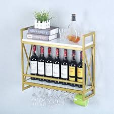Top 10 wall mountable wine racks 2020. Ufuns Modern 2 Tiers Wine Racks With 5 Stemware Glass Hol Https Www Amazon Co Uk Dp B07yvfs4y5 Ref Cm Sw R Pi Hanging Wine Rack Wine Rack Wine Rack Shelf