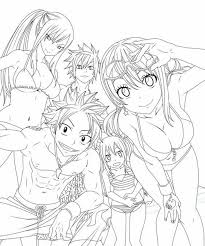 Coloriage Kagura Mikazuchi Du Manga Fairy Tail En 2020 Coloriage Fairy Tail Coloriage Art Fairy Tail