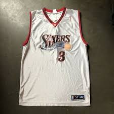 Iverson is the eighth sixers player to have his jersey retired. Men S Vintage Reebok Authentic Philadelphia 76ers Allen Iverson Jersey Sz 52 2xl Ebay