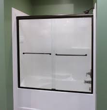 Shop for glass, frameless sliding tub, black grid, shower doors or from. Infinity Semi Frameless 1 4 Inch Glass Sliding Bath Tub Door Basco Shower Doors