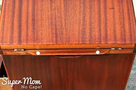 Vintage sewing pattern cabinet for sale. Singer Art Deco Sewing Machine Cabinet Completely Refinished Super Mom No Cape
