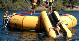 Island Hopper 20 Feet Acrobat Water Trampoline As 20pvctube Water Trampoline Trampoline Inflatable Rafts