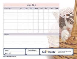 Taking Care Of Pets Kid Pointz Chore Chart Kids Charts