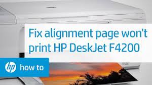 First, go ahead and perform a hard reset: Alignment Page Does Not Print Hp Deskjet F4200 Series Printer Hp Youtube