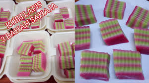 Umumnya serabi solo terbuat dari tepung beras, ragi, santan, dan daun pandan. Kuih Lapis Tepung Beras Mesti Cuba By Mak Resepi 312 Youtube