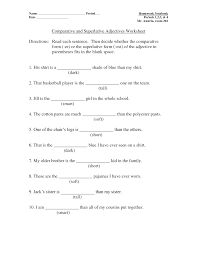 Comparative And Superlative Worksheets Google Search Adjective Worksheet Comparative Adjectives Comparative Adjectives Worksheet