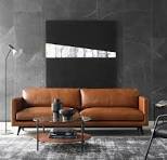 Pemasok, Produsen, Pabrik Sofa Kulit Warna Karamel yang ...
