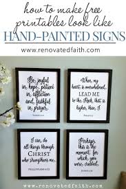 Our site gives you access to different photos through the categories. The Easy Way To Make Diy Painted Signs Free Scripture Printables