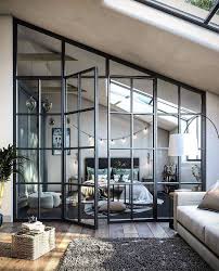 Home Decor Interior Designs On Instagram Love The See Through Doors They Give Off Such An Open Vib Loft Style Bedroom Dream Home Design Apartment Design