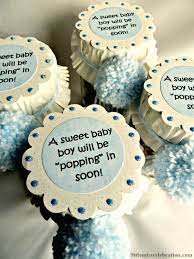 Popcorn Baby Mix In A Jar Shower Favor Little Miss Celebration Baby Shower Popcorn Baby Boy Shower Favors Baby Shower Desserts Boy