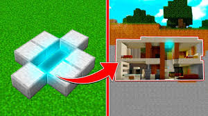 At the end of the pathway, dig a 9x6x3 room for the base. How To Build Secret Base In Minecraft Hidden House Youtube