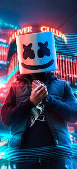 Browse millions of popular dj wallpapers and ringtones on zedge and personalize your phone to suit you. Marshmello Wallpaper Hd Cool Schnappschuss Performance Spass Elektrisches Blau Kopfbedeckung Schriftart Musik Fotografie 1380308 Wallpaperkiss