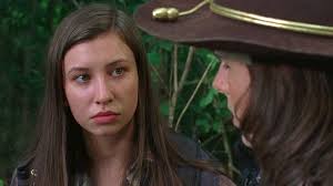 The walking dead's katelyn nacon has once again expressed her fondness for the dc superhero batgirl, as well as a desire to play the character on the big screen at some point in the future.the young actress and musician came to television prominence playing enid on the amc zombie apocalypse series. The Walking Dead S Enid Would Pick Carl Over Alden Holds Onto Carl S Letter