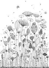 ameliebiggs fleurs coloriage gribouillages artistiques dessin de quart cheval