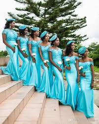 Inspirational Turquoise Wedding Dresses For Bridesmaids In 2020 Mermaid Bridesmaid Dresses African Bridesmaid Dresses Mermaid Long Bridesmaid Dresses