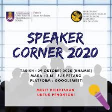 Seringkali kita mendengar tentang kepentingan retorik dalam sebuah ucapan. Speaker Corner 2020 Uitm News Hub