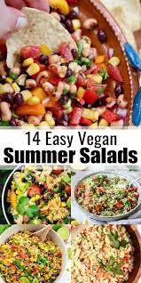 15 Fresh And Easy Summer Salads In 2020 Vegan Recipes Easy Vegan Salad Recipes Vegan Lunch Recipes