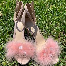 Jessica Simpson Women's Jolinda Mauve Pink Furry... - Depop