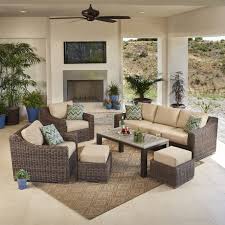 Brandemore 6 Piece Seating Set By Mission Hills With Images Garden Sofa Set Outdoor Seating Set Deep Seating