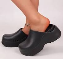 Ladies' Solid Color Thick-Soled Clogs, Casual Garden Shoes, Comfortable Slip-On Shoes, Women'S * Thick-Soled Shoes - Made from Comfortable *