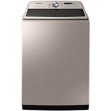 Cleaning this samsung top load washer is quick. Samsung 5 4 Cu Ft High Efficiency Steam Cycle Impeller Top Load Washer Champagne Energy Star In The Top Load Washers Department At Lowes Com