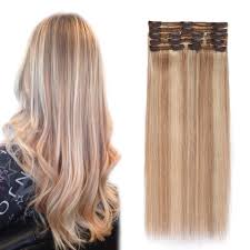 Human hair extensions prices fair 6a grade 100% virgin human hair. Amazon Com Double Weft 100 Remy Human Hair Clip In Extensions Highlight Grade 7a Quality Full Head Thick Short Soft Silky Straight 8pcs 18clips 10 10 Inch 100g 18 613 Light Ash Blonde Bleach