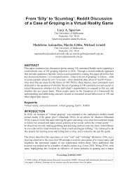 Upon putting on the oculus rift dk2 headset, you'll soon be transported into an immersive world where your mission is to fend off bloodthirsty zombies. Pdf From Silly To Scumbag Reddit Discussion Of A Case Of Groping In A Virtual Reality Game