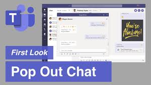 Teams provides a fully decked out document storage, chat, and online meeting environment. Microsoft Teams Pop Out Chat First Look Youtube