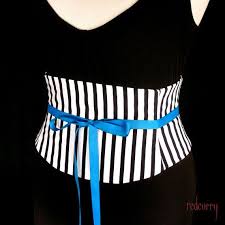 Black And White Striped Corset Striped Corset Black And White Stripe Waist Cincher Steel Boned Underbust Lace Up Corset Pirate Costume Corset Waspie Corset Pattern Corset Waist Cincher