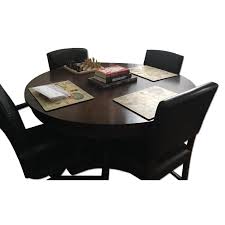 The dining room area is a standout amongst the most vital rooms in any home, where the whole family merges to share a supper, and where companions and visitors are engaged for motivations behind socialization over a. Jcpenney Dark Wood Dining Room Table W Leaf 6 Chairs Aptdeco
