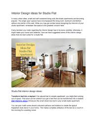 See more of bed studio on facebook. Interior Design Ideas For Studio Flat By Shipra Ojha Issuu