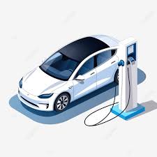 アイソメトリック電気自動車evカーイラスト素材透過、PNGフリー画像ダウンロード - Pngtree