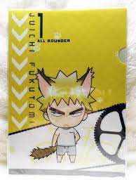 Yowamushi Pedal : All Rounder Clear File Set of 2 Pieces A5 Size (Fukutomi  Juichi & Arakita Yasutomo) Official Authentic Merchandise [15.5 cm (Width)  x 22.0 cm (Height)], Hobbies & Toys, Collectibles