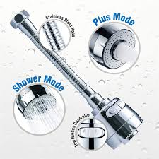 Kitchen bathroom faucet sprayer sprinkler base hose valve attachment part set uk. Flexible Hose Extension With 2 Modes Water Saving Faucet For Kitchen Sink Water Faucet Sprayer Flexible Tap Extension For Kitchen Sink Standard Size Silver Buy Online At Best Prices In Pakistan Daraz Pk