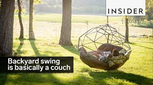 There are countless seating options for an outdoor area, but one category stands alone. Backyard Swing Is Basically A Couch Youtube