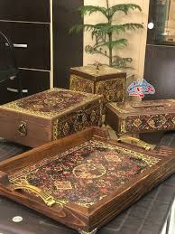 ست پذیرایی طرح لچک و ترنج Diy Home Crafts Decorative Boxes Decor