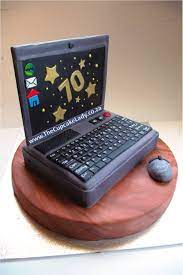 Bottom layer is a 12x18 and the laptop is a 9x13. Pin By Maria Joao Cacheira On My Own Work Disney Birthday Cakes Birthday Cupcakes Decoration Computer Cake