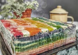 Hahhaa tengok2 box stoberi tu dah. Resepi Kek Rainbow Cheese