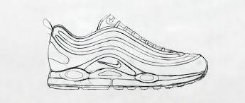Sneaker Sketch Of The Week Christian Tresser S Nike Air Max 97 Nice Kicks Air Max 97 Sneakers Sketch Sneaker Art