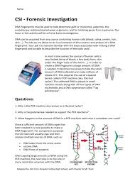 Dna profiling gizmo answer key quizlet + my pdf collection. Which Is Used To Copy Dna For Dna Fingerprinting Answers Com