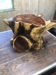 Cedar Stump Table Live Edge Natural Tree Stump Etsy In 2020 Stump Coffee Table Farmhouse Mugs Unique Coffee Table