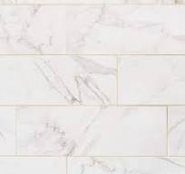 Daltile LuxeCraft Calacatta Gold Marble 8 in. x 24 in. Glazed Ceramic Wall  Tile (13.3 sq. ft./Case) LC28824HD1P2