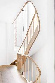 Image Result For How To Do A Gooseneck Railing Down A Curved Staircase Interior Stairs Staircase Design Stairs Design