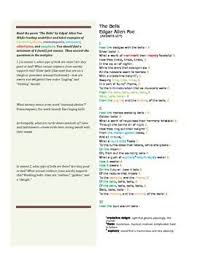 Edgar Allan Poe S The Bells Activity Pack Activity Pack Edgar Allan Poe Post Reading Activities