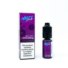 50/50 e liquid is a balanced vape juice with an equal mix of 50% vg (vegetable glycerin) and pg (propylene glycol). Nasty Juice Nic Salt Asap Grape E Liquid