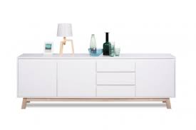 Modernes Design Sideboard Stockholm 200cm Weiss Wendbare Front Sonoma Eiche Riess Ambiente Onlineshop Sideboard Kommode Weisse Schlafzimmermobel
