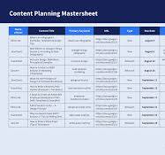 Content Planning Template - Venngage