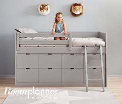 Sommier en bois massif inclus. Lit Mezzanine Babel Lit En Hauteur Avec 8 Tiroirs Pour Un Maximum De Rangement Plus D Infos Sur Anders Paris Com Chambre Enfant Rangement Sous Lit Lit Enfant