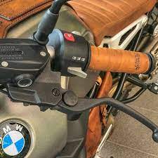 Leather Motorcycle Grips Wrap Vintage Tan Etsy In 2021 Cafe Racer Parts Cafe Racer Style Motorcycle